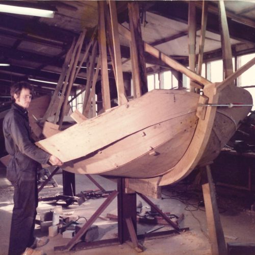 026 1986 Bouw Hoannemosk II door Henry van de Wal bij Van der Meulen in Sneek